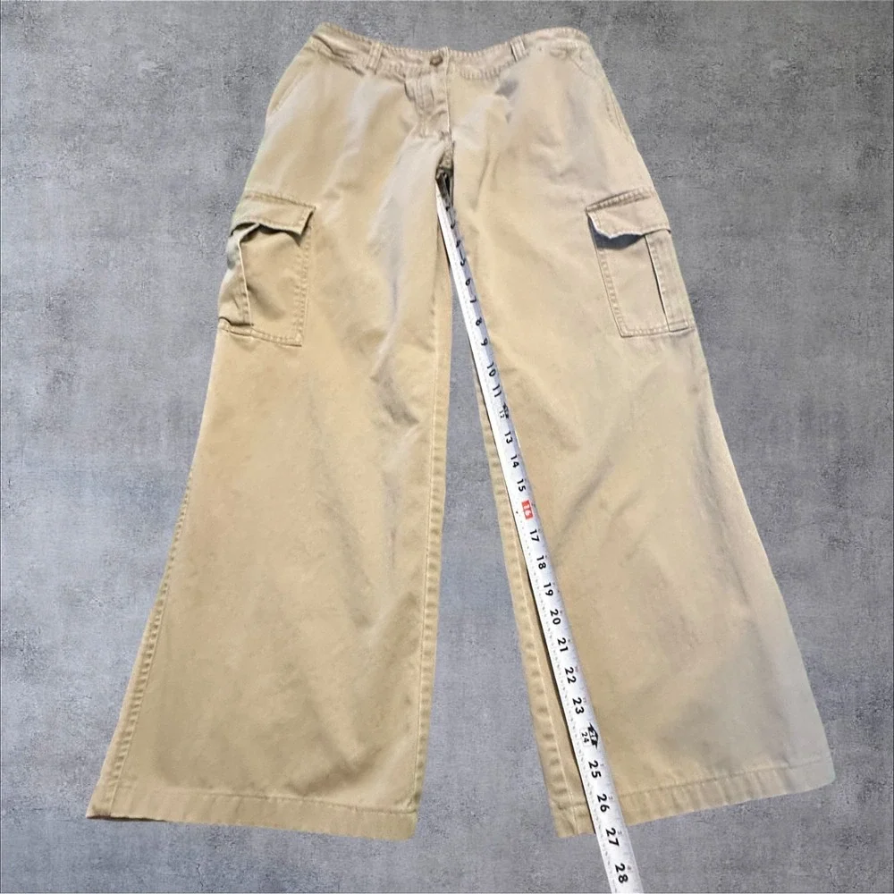 New York‎ & Company Y2K Khaki Cargo Pants Women's Size 8